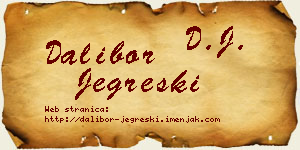 Dalibor Jegreški vizit kartica